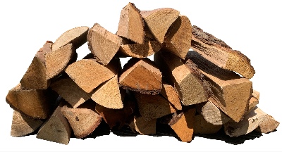 hardwood pile of logs